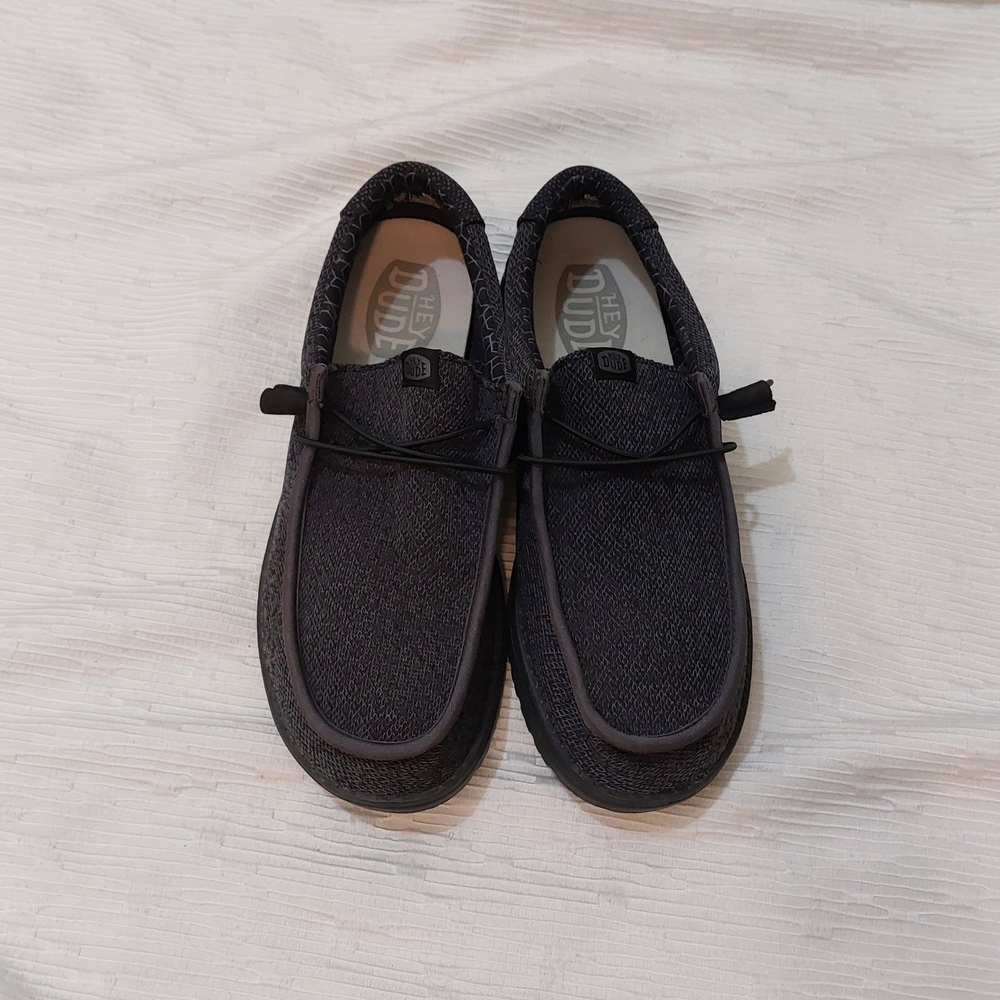 Hey Dude Men's Black Slip-On Casual Loafers - Picture 4 of 7